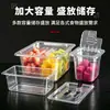 Tazón porcionado acrílico para hot pot picante, plástico transparente para snacks y platos fríos, rectangular comercial para exhibición, tazón porcionado