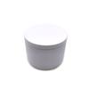 Em estoque Varejo Cross Border Hot Sale Imitação De Madeira Grão Tampa Ouro Branco 8 oz Selado Aromaterapia Vela Jar Caixa De Flandres
