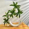 Simulación Planta Verde Flor Falsa Zen Biónica Planta Verde Planta Falsa en Maceta Bonsái Sala de Estar Entrada Oficina Decoración de Escritorio