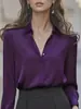 Camisa Corta de Mujer Estilo Coreano Top Casual para Mujer Estudiante Talla Grande Manga Larga Anti-Exposición Camisa Blanca Blusa para Mujer