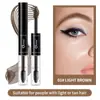 Tinte Líquido para Cejas Ouqianya de Doble Extremo Transfronterizo + Gel Fijador para Cejas para Resultados Duraderos y Estables
