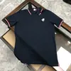 Estilo Novo de Verão Transfronteiriço Camisa Polo Masculina Mengjia Manga Curta Camiseta com Gola Polo Masculina Casual Algodão Preto