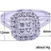Europa y Estados Unidos nueva y popular clásica para mujer micro incrustaciones de circonita anillo de boda deseo explosivo joyería anillo de boda en stock