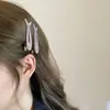 Grampo de Cabelo Dopamina Fofo Colorido em Formato de Peixe com Strass para Franja, Estilo Doce e Descolado Grampo Bico de Pato para Meninas