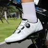 Zapatos de ciclismo de montaña para exteriores de gran tamaño transfronterizos zapatos de bloqueo de carretera para ciclomotor eventos deportivos bicicleta zapatos de bloqueo de alta resistencia para hombres y mujeres