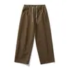 Yidao Vintage 2026 Primavera Japonês Retro Tendência Marca Design Cordão Decorado Casual Calça Longa Masculina Casual Reta