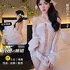 Noche Larga de Diversión: Lencería Sexy, Suéter sin Espalda, Atuendo Apasionado, Tentación de Uniforme Com, Coqueteo, No Hay Necesidad de Quitarse 1452