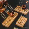 Suporte Feito à Mão Rack de Armazenamento de Asas de Frango Multi-Posição Rack de Exibição Madeira Sólida Detalhes de Tubo Acessórios de Tubo Suporte de Tubo Unidade de Ferramenta
