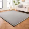 Alfombra de Terciopelo de Leche Multifuncional Estilo Japonés Tatami para Dormitorio y Sala de Estar, Alfombrilla de Suelo Manta de Moda, Alfombrilla para Mesita de Noche, Sofá, Mesa de Café