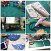 Pad de corte de color protección de doble cara escritorio antideslizante tablero de goma blanda papel para modelos hechos a mano tablero para tallado en madera y sellos de goma