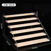 Estante de Exhibición para Cajas Sorpresa Caja de Almacenamiento Trapezoidal Hecha a Mano Estante de Almacenamiento de Madera Escalonado para Cosméticos Perfume Esmalte de Uñas