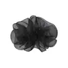 Pinza de plátano de malla de burbujas de nube fresca y dulce con pliegues tridimensionales, capas esponjosas, accesorio de pinza para coleta semi-atada