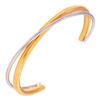 Joyas Lele Joyería Popular Europea y Americana Pulsera Sencilla de Línea Abierta Joyería de Acero Inoxidable Pulsera Sencilla de Nicho para Mujer
