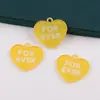 Etiqueta Acrílica de Carta de Amor en Inglés de Doble Cara Llavero Hecho a Mano Colgante Materiales para Joyería Accesorios