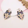 Pendientes de Moda Creativos Transfronterizos Imitación de Perla de Zirconia Lobo Distintivos Sencillos Versátiles Nicho Tendencia
