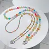 Nova Alça de Celular Transversal Urso Colorido com Contas Nova Cordão de Contas Desenho Animado Alça de Reposição para Bolsa de Cristal
