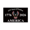 Bandera del Modelo Nuevo Americano del 250º Aniversario Transfronterizo Bandera de América 250 Bandera Arreglo de Escena Decorativa
