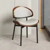 Silla de Comedor Estilo Italiano Vintage para Uso en Casa, Silla Eames de Lujo Ligero con Respaldo, Madera Maciza, Adecuada para el Hogar o la Oficina, Retro, No Requiere Ensamblaje