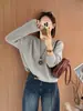 Elegante suéter de punto hueco con lentejuelas para mujer, nuevo top base versátil de manga larga holgado adelgazante para otoño/invierno