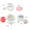 Vela Perfumada de Flor de Rosa y Loto Molde de Silicona de Yeso Molde para Pastel de Chocolate de Flor DIY