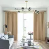 Keqiao Atacado Moderno Nórdico Cor Sólida Tecido Blackout Quarto Janela Sacada Sala de Estar Cortina Hotel Varanda Cortina Pronto