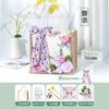 Kit de Materiais DIY com Tema Borboleta Bolsa de Lona Sacola de Lona Bolsa de Mão com Tema Borboleta Atividade Preparatória para o Dia das Crianças
