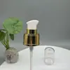 24 Dientes como Tapa Cabeza Ji Gong Tapa Polvo Bomba Dorada Galvanizada Cabezal de Bomba para Loción Bomba de Loción Bomba Dosificadora Líquido Base Borde Dorado