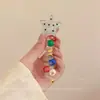 Goma para el pelo de cordón de teléfono de fresa y coco para niña, Elegante, Sin marca, No aprieta, Alta elasticidad, Duradera, para mujeres