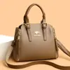 2026 Nuevo Bolso de Mano para Mujer de Cuero Suave con Patrón de Lichi de Moda de Gran Capacidad de Hombro Único Bolso Cruzado Versátil para Viajes Diarios Bolso para Mujer