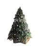 Nova Árvore de Natal para Casa Grande Árvore de Natal com Luzes Montagem de Cena 1,8m Conjunto de Decoração