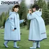 2026 Novo Modelo Capa de Chuva Infantil com Compartimento para Mochila para Meninas, Especificamente para Alunos do Ensino Fundamental e Meninas de Jardim de Infância, Capa de Chuva da Moda