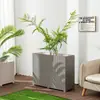 Frete grátis Caixa de flores retangular de PVC para pátio e varanda, vaso para plantio de vegetais, caixa de flores externa, vaso de flores para cerca