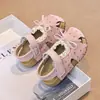 Sandálias Abertas com Renda para Meninas - Tendência Verão 2026 - Sapatos Estilo Floresta com Solado Macio para Bebês e Crianças Pequenas