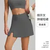 Nuevo Sentimiento Nude Transfronterizo Hombro Inclinado Espalda Hermosa Yoga Cintura Alta Yoga Transpirable Minifalda de Tenis Running Traje de Fitness