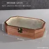 Caixa de Armazenamento de Madeira com Tampa Flip-Top Original Cor Madeira Grão de Madeira Caixa de Madeira para Joias Organizador de Mesa Armazenamento Caixa Decorativa de Madeira Suprimentos para Móveis
