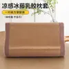Funda de almohada de seda helada de verano Funda de almohada de látex 30x50 cm Esterilla refrigerante Ratán Núcleo de almohada de espuma viscoelástica para niños Funda protectora