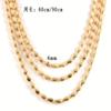 Europa y Estados Unidos explosiones transfronterizas Proceso de chapado en oro de 18K simple avanzado Collar redondo de 4 mm fabricantes de joyería al por mayor