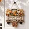 Nuevo Diseño de Camión de Cosecha, Adorno de Calabaza, Girasol y Lazo Estilo Vintage, Señal de Decoración de Acción de Gracias Transfronteriza