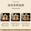 Atacado de Fábrica Latão Criativo Conjunto de Chá Dragão e Fênix Chengxiang Tigela de Chá Conjunto de Três Peças Xícara de Chá Chinesa Tigela de Abastecimento de Água Artesanato em Cobre