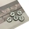 Botones Metálicos Irregulares de Dos Agujeros Estilo Retro Desgastado de 11 mm para Camisas Suéteres Cardigans de Hombre y Mujer Botones Pequeños