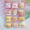 Mini tamanho pequeno Come Come Brinca Olhos Pão Bebida Resina Acessórios Brincos Arte de Unha Acessórios DIY Grampo de Cabelo Creme