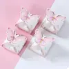 Caja de Dulces con Forma de Almohada de Mariposa Rosa y Morada en Stock Caja de Regalo para Fiesta de Cumpleaños Empaque Caja de Dulces para Boda Caja de Almohada para Fiestas
