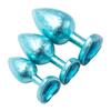 Nuevo Producto Flor de Hielo Artesanal Corazón de Metal Forma de Corazón Anal para Uso en Exteriores, Tapón Anal Unisex para Hombres y Mujeres, Juguete Sexual