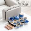 Juego de Té de Viaje para Exterior Traje Tetera de Cerámica Juego de Té Kung Fu Portátil Actividades de Negocios Regalo de Alta Gama
