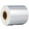 Papel de Etiqueta Térmica Pet Plata Mate Resistente a Altas Temperaturas Autoadhesivo Etiqueta Adhesiva Impermeable y a Prueba de Desgarros Papel para Código de Barras 80X50