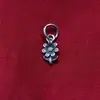 Pingente de girassol em prata de lei S925, estilo artístico e natural, acessório de corrente para clavícula em prata de lei de verão, componente para pulseira DIY
