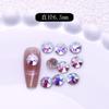 Swarovski Ocho Grandes y Ocho Pequeños de Fondo Plano Imitación Austriaca Perforados en Caliente Diamantes de Uñas Finos de 16 Cortes Accesorios DIY Joyería para Uñas