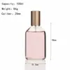 Molde de Fabricante Botella de Perfume Redonda Recta de 100 ml Botella de Aceite Esencial Botella de Vidrio con Forma Tapa de Rosca de 20 mm Spray Refinamiento
