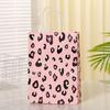 Nova Sacola Tote Personalizada com Estampa Animal Sacola de Embalagem de Presente de Aniversário Personalizada Sacola de Papel Portátil com Estampa de Leopardo para Compras