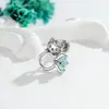 Anillo de Diamante Lindo y Exquisito Diseño de Nicho Lazo Kt Gato Varilla de Tornillo Hensen Piercing de Cartílago Stud de Hueso de la Oreja
